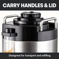 Service de buffet : Distributeur de café isotherme avec robinet extractible, support intégré et jauge de niveau transparente pour restaurant