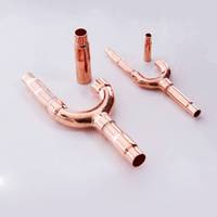 Pièces de rechange de climatiseur Y Branch Joint Copper Pipe avec isolation