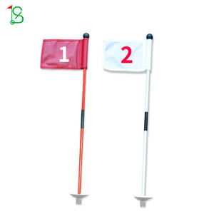 Drapeau de golf Bs de 16 pouces en fibre de verre, portable, pour extérieur, avec face de drapeau détachable - Product Image 2