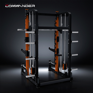 เครื่องออกกำลังกายแบบสมิธแมชชีนสำหรับยิมเชิงพาณิชย์ อุปกรณ์ฟิตเนสสำหรับการสร้างกล้ามเนื้อ แร็คสควอทอเนกประสงค์ เครื่องฝึกฟังก์ชันนอล รุ่นคอมมานเดอร์ - Product Image 6