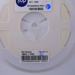 Whole -Sale RR1608 0603L7R5JT 0603 1608 Resistors Chip Resistors SMD Resistors 7.5ohm 5% 1/10W Thick Film Resistor - Product Image 1