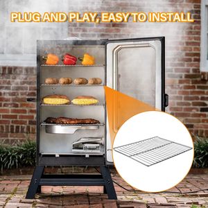 Senershuo 3er-Pack Edelstahl-Grillroste Ersatz 14,6x12,2 Zoll Grillgitter Passend für 30 Zoll Elektro-<span class=keywords><strong>Smoker</strong></span> Zubehör - Product Image 5