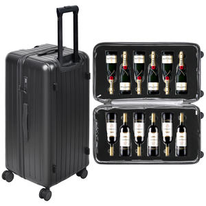 Valise à vin pour 12 bouteilles pour avions, approuvée par la TSA, coque rigide et mousse antichoc, étui de <span class=keywords><strong>transport</strong></span> pour <span class=keywords><strong>transport</strong></span> aérien - Product Image 1