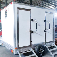 Baño móvil portátil, camión móvil, baño público, orinal, remolque de inodoro al aire libre HECHO DE Panel sándwich a la venta