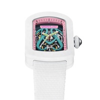 Montre mécanique automatique à tourbillon pour homme, design personnalisé OEM, marque privée, style fibre de carbone, squelette,