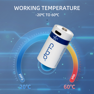 로고 프린트 C 사이즈 1.5V USB-C 충전식 리튬 이온 배터리 도매 원통형 리튬 이온 충전 배터리 - Product Image 4