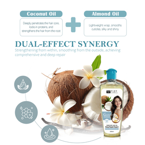 Suero Capilar <span class=keywords><strong>de</strong></span> Coco <span class=keywords><strong>para</strong></span> <span class=keywords><strong>el</strong></span> Cuidado Personal, Reparación Profunda, Protección Contra <span class=keywords><strong>el</strong></span> Calor, Control del <span class=keywords><strong>Frizz</strong></span>, Suavizante <span class=keywords><strong>para</strong></span> Cabello Seco con <span class=keywords><strong>Aceite</strong></span> <span class=keywords><strong>de</strong></span> <span class=keywords><strong>Almendras</strong></span> 200ml - Product Image 5