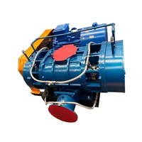 Souffleur Roots industriel en acier inoxydable refroidi par eau, pompe à air électrique haute pression CA pour systèmes pneumatiques de transport de poussière