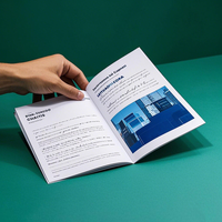 Brochure imprimée offset personnalisée Brochure de catalogue Flyer en carton ondulé et carton avec logo personnalisé