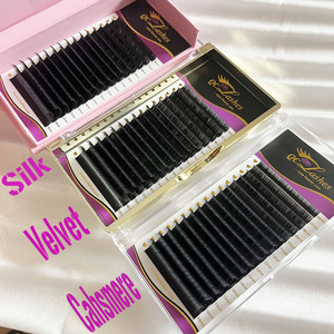 QC Cachemire Lash Extension Faux Vison Velours Lash Plateaux En Gros <span class=keywords><strong>0</strong></span>.03 <span class=keywords><strong>0</strong></span> .<span class=keywords><strong>05</strong></span> Premium Lashes Tray Mega Volume Extension De Cils - Product Image 1