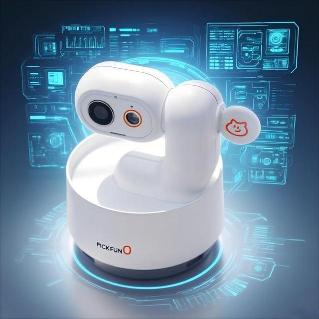 2025 AI Pet Companion Robot 3.6 Screen Auto Follow Pet 360 Camera HD 1080p Vlog Creator Smart Home Monitor Pet Emotion AI Camera