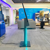 Terminal d'information vertical intelligent de 27 pouces avec écran tactile, équipement de consultation multifonctionnel en libre-service