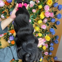 Extensiones de Cabello Humano Virgen Vietnamita Liso Natural, Grado 12A, Súper Doble Trama, Cutícula Alineada, Paquetes de Cabello Crudo