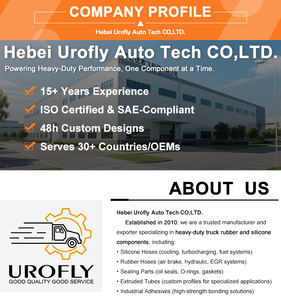 Черный резиновый шланг воздушного тормоза 32 "в сборе с 1/2" 3/8 "концы фитинги 1/2" Внутренний диаметр настраиваемые режущие услуги - Product Image 6