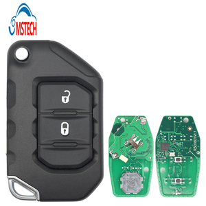 MS 2 botones ASK 433,92 MHz AES 4A Chip Keyless <span class=keywords><strong>Go</strong></span> Remote Key para 2018 2019 Jeep FCCID:OHT1130261 Auto Smart Remote Control Car Key - Product Image 2