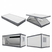 Maison conteneur moderne, pliable, durable, résistante au vent et à l'eau, préfabriquée, certifiée CE, portable, pour bureau, bâtiment, appartement