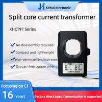 Transformador de Corriente de Núcleo Dividido KHCT971L2 1A-200A, Medidor de Corriente Alterna Monofásico Tipo Pinza, Precio de Fábrica