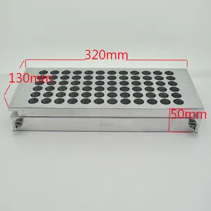 Factory Use Custom Aluminum Lip Making Lipstick Mold 72 Holes 9mm 12.1mm 12.7mm