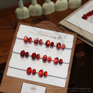 ชุดของขวัญเจลทาเล็บแม่เหล็ก ZRKGEL OEM 10 สี คอลเลคชั่นหรูหรา โทนสีแดงวาเลนไทน์ ประกายเพชรโรแมนติก แห้งด้วยแสง UV/LED - Product Image 4