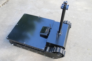 Vente en gros E-power 600kg 45 km/h Plate-forme plate électrique complète ATV Véhicule à chenilles Châssis de robot Construction de chenilles en caoutchouc - Product Image 4