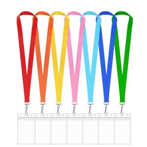 Wholesale Solid Color Lanyard Card Sleeve - Waterproof ID Badge Holder for Work, Events & Exhibitions