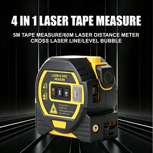 Télémètre laser numérique DEWEN 60M avec frein automatique et enroulement automatique pour la mesure de distance, de surface et de volume - Product Image 2