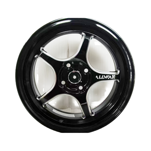 Jantes en aluminium Deep Dish Super Légères 15x7 ET35 Haute Performance 4X100 5 branches Design Rouge Usiné État Neuf - Product Image 2