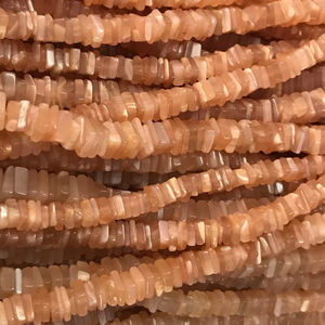 ซันสโตนธรรมชาติลูกปัด Heishi ชิปสีทองสำหรับทำเครื่องประดับทำด้วยมือสินค้าจำนวนมาก - Product Image 1