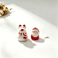 Pot à biscuits en porcelaine en forme de bonhomme de neige, motif gants et écharpe rouges, couvercle hermétique, pot de rangement saisonnier pour collations de Noël, pour étagère de maison