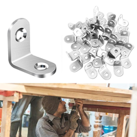 Support d'angle droit robuste en acier inoxydable pour atelier de meubles en bois et étagère de cuisine