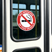 Panneau interdit de fumer personnalisable, imperméable, auto-adhésif, en gros |   Autocollant de Prohibition en Vinyle à Coller et à Décoller