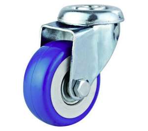 2 Zoll 50mm Blue Gummi PVC leichte China Fabrik billige Lenk rolle Rolle - Product Image 5