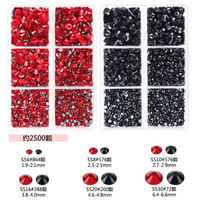 Autocollant en cristal pour nail art, diamant créatif en verre thermocollant pour la décoration de vêtements, chaussures, chapeaux, etc.