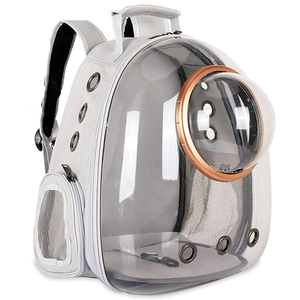 <b>Large</b> <b>Capacity</b> Wholesale Transparent Ventilate Waterproof Breathable Pet Cats Dogs Oxford Travel Carrier <b>Backpack</b> for Outside - Product Image 1