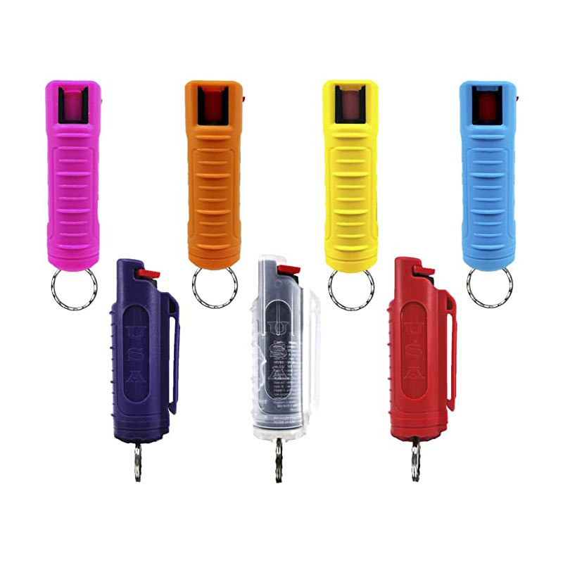 woman safety Pepper Spray Case Self Defense Plastic shell Keychain