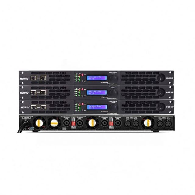 4 Channel X 1600 Watts Digital Class D Amplifier DSP with Metal Cabinet and 19" Rack Mount