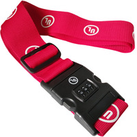 Ceinture à bagages réglable Numéro de serrure Sangle de valise Sangle de bagage avec serrure Ceinture de valise avec serrure à 3 chiffres Ceinture de voyage