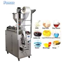 Machine d'emballage verticale automatique pour sachets à scellage 4 côtés pour pâte, miel, bâtonnets, huile, confiture, ketchup, liquides et pâte de tomate