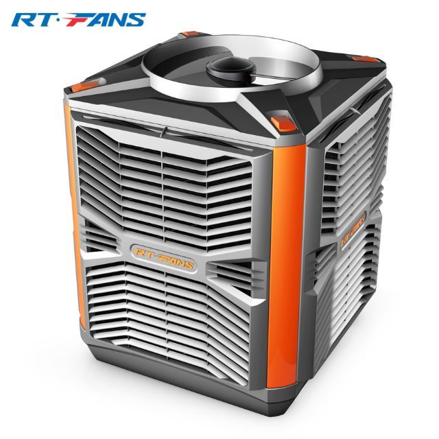 RTFANS New Energy Saving Powered Window Evaporative Air Cooler Wall-Mounted DC Fan Motors Ceiling-Mounted Cooling Function