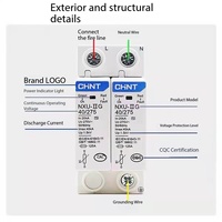 Parafoudre CHINT SPD série NXU-IIG, dispositif de protection contre les surtensions CA