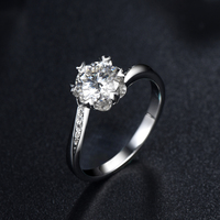Bague de fiançailles en moissanite, design original, fabrication d'usine, avec réduction