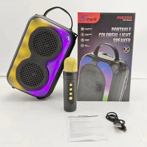 NEW Portable LED Light <strong>Karaoke</strong> Bluetooth Speaker With Microphone Loud KTV Singing <strong>Machine</strong> Wireless <strong>Cheap</strong> Home RGB Party Speaker - Product Image 3