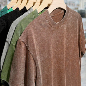 เสื้อยืดวินเทจทรงโอเวอร์ไซส์ แขนสั้น คอโอ ผ้าหนา 230gsm สกรีนโลโก้ได้ - Product Image 2
