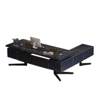 Ensemble de chaise de bureau de direction de luxe en cuir de selle modulaire en MDF facile à assembler, design moderne, bienfaits pour la santé, personnalisable