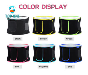 Top One Neopreno Silver Ion Sauna Bandas para el sudor Slim Tummy Trainer Cintura Trimmers Cinturón para mujeres y hombres - Product Image 4