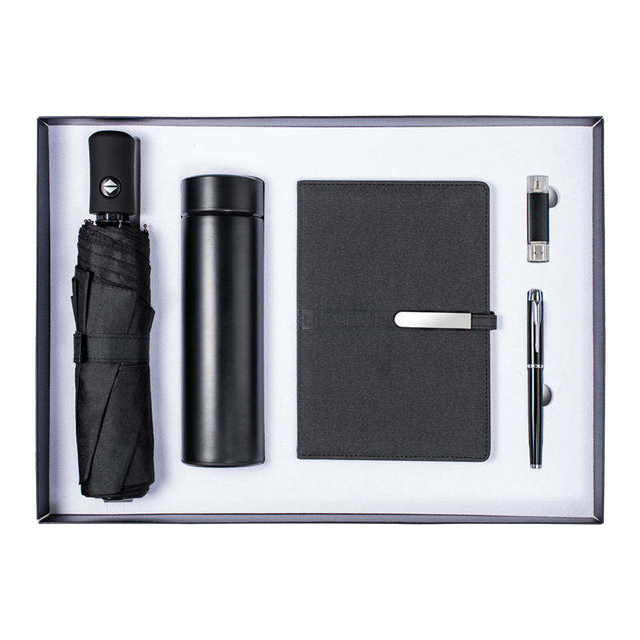 Factory Corporate Gift Set - Luxurious Promotional USB Flash Drive Thermos Flask Pen Notebook Corporate Business Gift Set