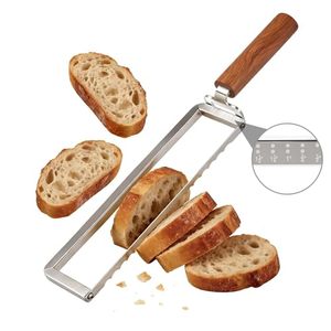 <span class=keywords><strong>Cuchillo</strong></span> para Pan con 6 Marcas de Medición Precisas, <span class=keywords><strong>Cuchillo</strong></span> para Pan de Acero Inoxidable con Hoja Dentada y Mango de Madera - Product Image 1