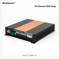 16 Channel DSP Audio Mobil 12 Channel Amplifier Mobil 16x120W Kualitas Pabrik Terbaik 31-Band-EQ 4Ω Power Amp Profesional