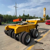 Semi-remorque surdimensionnée personnalisée à bogies multi-essieux hydrauliques en acier robuste pour le transport de charges lourdes