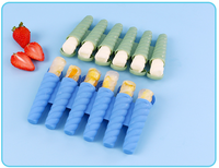 Moules à sucettes glacées en silicone YDS Moules à glaçons pour enfants, tubes à sucettes glacées réutilisables avec couvercles Conception sans goutte parfaite pour les bâtonnets de yaourt